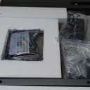 Homieasy Record Player Stand with Power Outlet & Smart LED, 3-Tier Vinyl Record Storage Cabinet for 200+ Albums, 22" Turntable Station with Wooden Dividers, Modern End Table for Small Space, Grey Oak