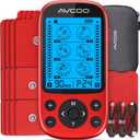 AVCOO Dual Channel TENS Unit Muscle Stimulator, 3-in-1 EMS TENS Machine with 24 Modes & 40 Levels, Rechargeable EMS Massager for Neck, Shoulder, Sciatica & Back Pain Relief with 12 Pads, EVA Case