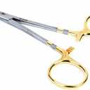 Dr. Slick Clamp, 5-1/2", Gold Loops, Straight