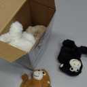 Liliful 8 Pack Kids Plush Gifts Stuffed Animal Cat Slap Bracelets, Operation Christmas 8 Inch Wrist Cute Snap Bracelet Birthday for Boys Girls Child Bulk Item Pet Adoption Party Favors(Monkeys)