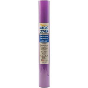 Magic Cover Self-Adhesive Vinyl Shelf and Drawer Liner, 18" x 16', Purple (16F-18872-06) (3"W x 18"L, Purple)