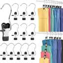 Legging Organizer for Closet, Metal Yoga Pants Hangers 40 Pack Hanging Clips w/Rubber Coated Holds Leggings, Space Saving Hanger Closet Organizers and Storage for Boots Workout Sets, Hat