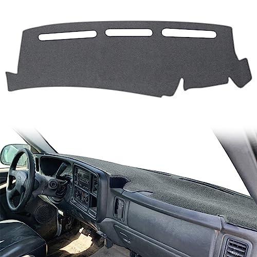 POSAID Dash Cover for 1999-2006 Chevrolet Chevy Silverado GMC Sierra, Dashboard Cover Mat for 2000-2006 Chevy Avalanche Tahoe Suburban GMC Yukon Pickup, Gray