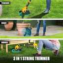 Cordless Weed Eater and Leaf Blower Combo Compatible with Dewalt 20V Max Battery(Battery Not Included), 12 Inch Weed Trimmer/String Trimmer with Auto-Feed, Lightweight 20V Leaf Blower Cordless