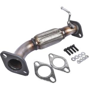 GELUOXI Front Flex Pipe Replacement for Hyundai Sonata 2011-2013 Kia Optima 2011-2015 2.4L 28610-4R000 286104R000(W/o Oxygen Sensor Ports)