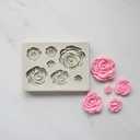 MULTI ROSE BAKING MOLD FOR CUPCAKES, CAKEPOPS, CHOCOLATE STRAWBERRIES, PRETZELS & RICE KRISPIES