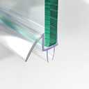 36" Shower Door Bottom Seal Strip for 1/2" (12mm) Glass Ultra Clear Polycarbonate Shower Door Sweep, Single Pack