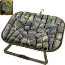 CHERAINTI Hunting Seat Cushion, Lightweight Memory EVA Foam Tree Stand Cushion, Portable and Waterproof Silent Camo Pad for Comfortable Hunting, Camping, Ice Fishing, and Outdoor Sports 17 x 13 Inch