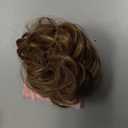 HMD Tousled Updo Messy Bun Hair Piece Hair Extension Ponytail With Elastic Rubber Band Updo Extensions Hairpiece Synthetic Hair Extensions Scrunchies Ponytail Hairpieces for Women (Medium Auburn)