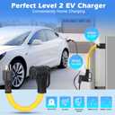 1.5FT NEMA 6-20P to 14-50R EV Charger Power Cord Adapter, ZDHQLHJ 20 Amp 3 Prong 6-20 Male Plug to 50 Amp 4 Prong 14-50 Female Receptacle, 20 Amp to 50 Amp for EV Level 2 Charging