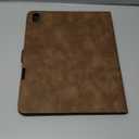 Handmade Case for iPad Air 13 Inch M3 2025 / M2 2024 A3268 A3269 A2898 A2899 with Pencil Holder Pocket,Multi Angles Stand,Magnetic Closure,Vegan Leather Cover,Auto Sleep/Wake,Dark Brown
