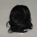 12 Inches Unisex Short Cosplay Hair Party BOB Wig with Bangs Halloween Costume Wigs (Black)