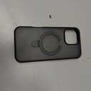 TORRAS Magnetic Ostand for iPhone 15 Pro Max Case, Military Grade Drop Tested, Compatible with MagSafe, Built in Kickstand, Translucent Slim Back Soft Edge 6.7 inch 2023, Frost Black