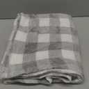 BEDELITE Fleece Throw Blanket for Couch Sofa Bed, Buffalo Plaid Decor Grey and White Checkered Blanket, Cozy Fuzzy Soft Lightweight Warm Blankets for All Seasons