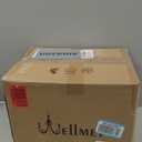 Wellmet Drum Shade Gold Crystal Table Lamp, 4 Light Black Gold Shade, Candle Base for Living Room, Bedroom, Reading Room, Hallway, Corridor