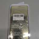 17 Pro Max Case Compatible with iPhone 17 Pro Max 5G Cell Phone Case with Kickstand, PU Leather, Clear View Makeup Mirror Flip Cover, Shockproof Protective Cover for iPhone 17 Pro Max 5G (Gold)