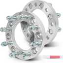 OCPTY 2PCS 8x6.5 to 8x6.5 Wheel Spacers 1" Wheel Adapters 9/16" Studs 126mm Center fit for 1994-2010 for Dodge for Ram 2500/2003-2010 for Dodge for Ram 3500