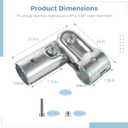 10 Pcs Tee Pipe Fittings, Adjustable 2-Way Pipe Connectors, Two Port T Pipe Fence Clamps, Modular Pipe Fittings with Bolts, Nuts, and Wrench, Fit for OD 0.98" Stainless Steel Pipes