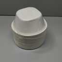 48 Oz Bowls Disposable - Heavy Duty Compostable Paper Bowls, Microwave Safe Large Bowls, Ideal for Restaurant Catering, Salads, Buffets & Eco-Friendly Use - 50 Pack [White]