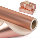 Rose Gold Metallic Wrapping Paper Roll, Solid Color Matte Gift Wrap Paper - Pearly Lustre, Light Rose Gold Gift Wrapping Paper for Birthday Wedding Christmas Mother's Day Baby Shower - 82.5FT 30inch x 33ft