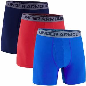 Under Armour mens Multi-pack Performance Tech Boxerjock Brief, 6" Inseam, All-day Comfort & Soft 6 prs XL