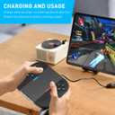 FUNDIARY Charging Grip, Ergomonic Comfort Grip for Nintendo Switch 2 Controllers, Portable Charger Dock with USB Type-C Cable and LED Light Indicators, High Speed Charge While Play