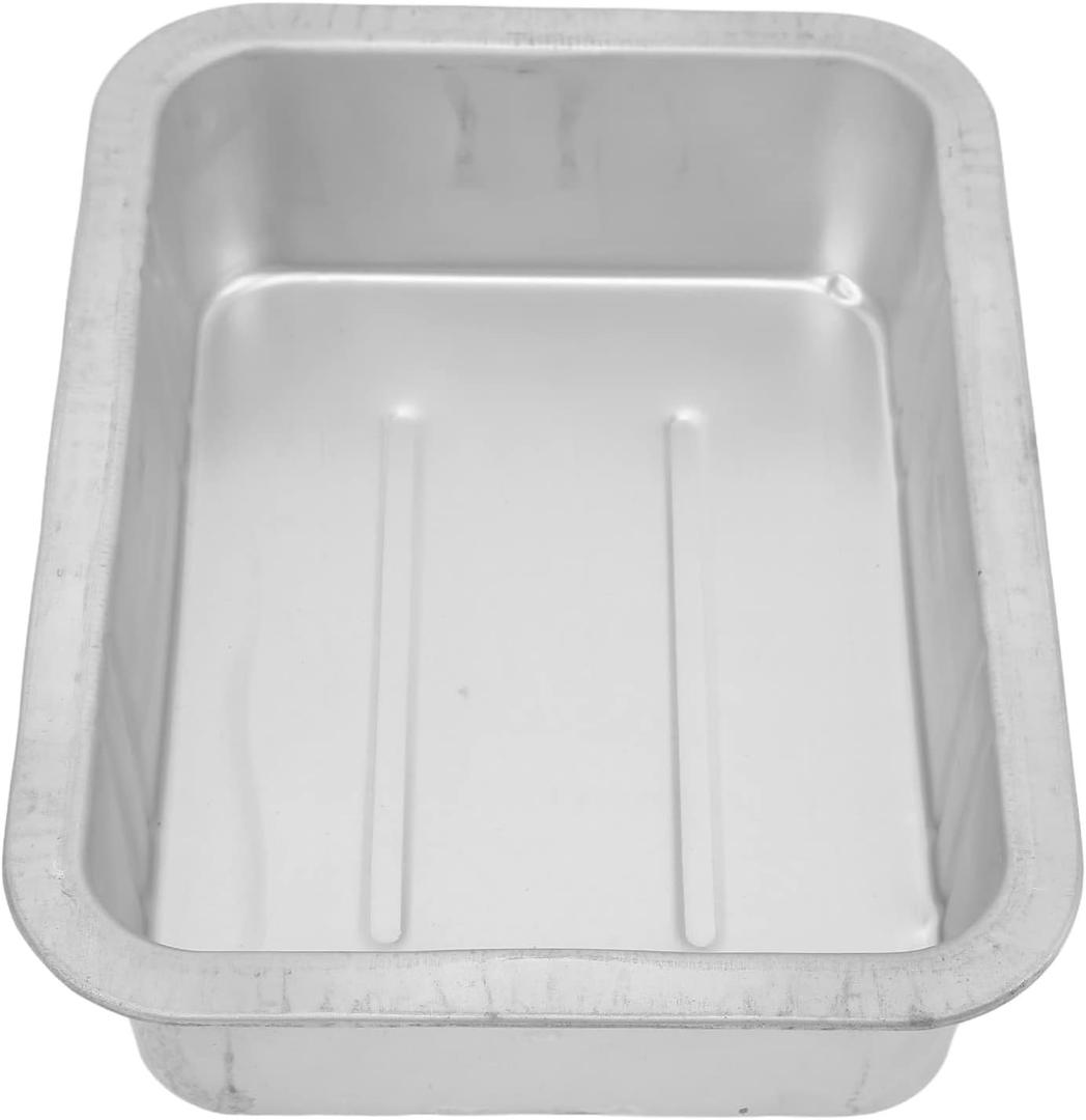 Qinlorgo Oil Drain Pan,Oil Drain Pan Leak Free Portable Universal Metal Construction Automotive Oil Change Container(5L)