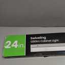 ALUSSO Under Cabinet Lighting, 24 Inch Linkable LED Under Cabinet Lights with Plug, 150° Swivel Light Bar, 3 Color Temperatures (3000/4000/6500), 16 W 1280 Lumen, for Kitchen Counter, Closet - 2 Pack