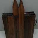 Pack of 1 Wood Garden Edging Border Wooden Garden Fence No Dig Landscape Edging Lawn Fence Border Decorative Flower Bed Border Courtyards Planting Tree Fence Yard Patio Path Edging -11.8" H x 48" L 