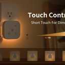 2 Pack Very Dim Sleep Night Lights Plug into wall, Kids Sleep Light, Adult Sleep Light, Bedroom Night Light, Light Sensor, LED, Dimmable, Warm Soft Light Plug in Night Light