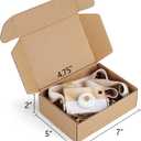 Eupako 7x5x2 Shipping Boxes Small Corrugated Cardboard Box - 25 Pack Brown Mailing Boxes for Packaging Small Business, Mailer Box