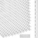 MorningRo 20 Pack 47.5" Dual Track Shelving Rail, Dual Slot Upright, White