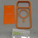 TORRAS Stronger Magnetic & Shockproof for iPhone 17 Pro Max Case, Fit for MagSafe, Military Grade Drop Protection, Camera Control, DIY Button, Slim for iPhone 17 Pro Max Case Translucent Cosmic Orange