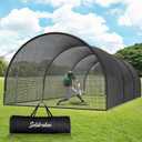 30FT Portable Baseball & Softball Batting Cage for Backyard – 123456789, 30 x 13 x 9 ft