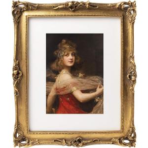 Vintage 8x10 Picture Frame with Embossed Flower, Ornate Gold Frame for 8x10 or 5x7 Photos with White Mat, Antique Photo Frame for Tabletop & Wall Hanging (Bronze)