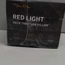 Red Light Therapy Cervical Traction Device, Cordless Neck Stretcher Pillow for Neck Pain Relief & Hump Corrector, Christmas Gifts for Him/Her/Men/Women/Dad/Mom - No Massage Function (Gray)