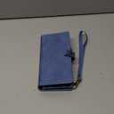 TwoHead for iPhone 12 Pro Max Wallet Case with Card Holder, Detachable Magnetic 12 Pro Max Phone Case, PU Leather Shockproof Protective Cover Wallet for Women/Men, 6.7IN, Sky Blue