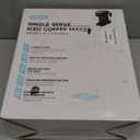 Single Serve Coffee Maker with Built-in Detachable Milk Frother, Iced and Hot Coffee Machine for K Cup & Grounds, 40oz Removable Water Reservoir, 6 Cup Sizes, Fits 7.3" Travel Mug, Black