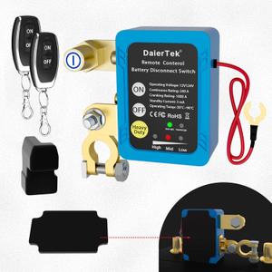 DaierTek Remote Battery Disconnect Switch 12V/24V 240A Kill Switch Automotive Cut Off Switches for Car Truck RV Boat