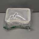 ROWNYEON Clear Makeup Case Toiletry Bag Multipurpose Travel Makeup Train Case Portable Cosmetic Organizer Transparent Storage Bag (White1)