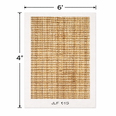 4'' x 6'' Area Rug , Natural Jute