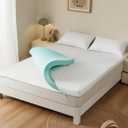 3 Inch Thick Memory Foam Mattress Topper Queen Size 60x80 Inch 3 Inch-Pain Relief Bed Topper with Breathable Cover White