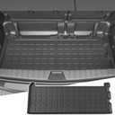 powoq Trunk Mat Compatible with 2021-2025 Toyota Sienna 3rd Row Cargo Liner TPE Rear Trunk Liner Mat Replacement for 2021 2022 2023 2024 2025 Toyota Sienna Accessories(Trunk Mat)