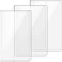 3 Pack A6 Clear Cover Transparent A6 Size 9.5 x 6.4 Inches Jelly Notebook Cover, Fits for Journal Weeks Planners and Books Measuring About 4.1 x 5.8 Inches