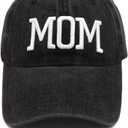 Mom and Dad Hats New Dad Mon Parents Gifts for Couples Fathers Day Embroidered Baseball Caps (Gray)