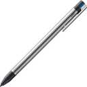 Lamy logo 3-colours - multicoloured ballpoint pen (black, blue, red) with a sight dial mechanism in an elegant stainless steel case - incl ballpoint refills M 21 in black, blue & red (silver)
