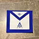 Masonic Regalia Master Mason Blue Lodge Apron Set With Blue Lodge Chain Collar And Gloves (Apron+Chain Collar+Gloves) (Blue)