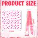 ForraFun 50 Set Valentine Plant Pot Covers Heart Cellophane Wrap Paper Sheets with 15 Bow Decorative Plant Sleeve for Home Flower Pot DIY Decor (Pink)