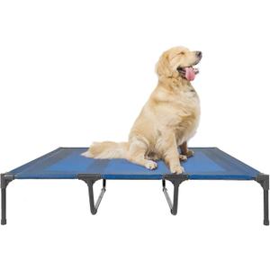 suddus Elevated Dogs Bed Waterproof Outdoor, Portable Raised Dog Bed, Dog Beds Off The Floor, Dogs Bed Easy Clean Indoor or Outdoor Use, X-Large, Blue