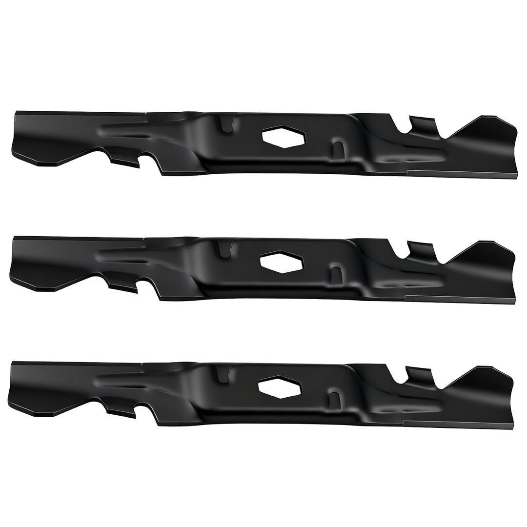 Fxsmgdy 742P05086-X 54" Mulching Blade Set Replacement for 490-110-C205 742-05086-X CMXGZAM110205 Compatible with Cub Cadet MTD XT1-GT54 ST54 ZT1-54 54-Inch 742P05086-X 742-05086-X (Toothed) 3 Pack